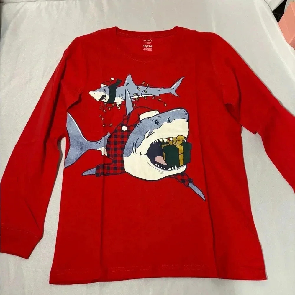 New with tags, boys size 12 Christmas shirt, #D701